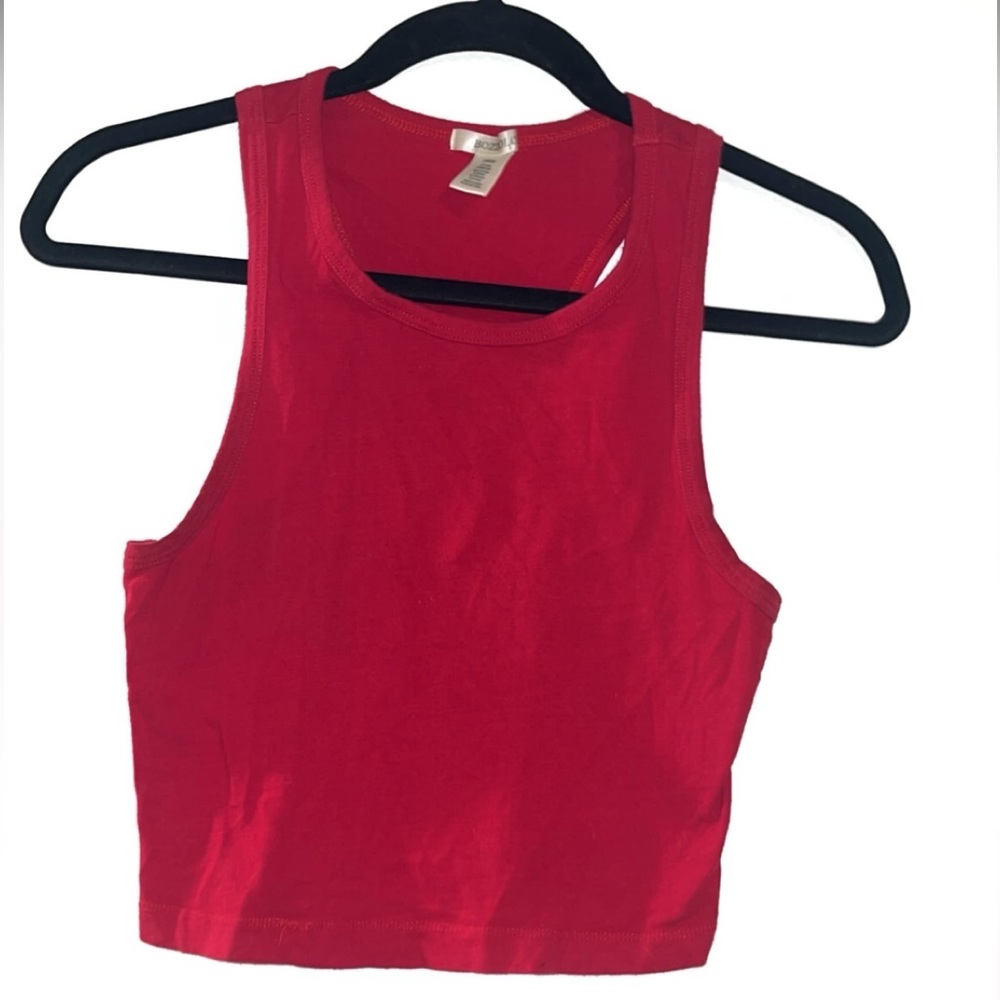 Women’s Red Tank Crop Top